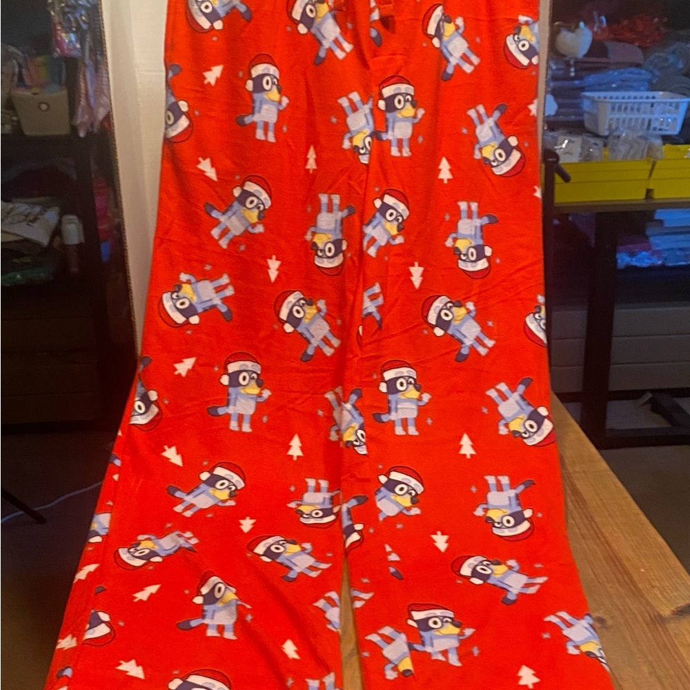 Target Red Penguin Print Kids Pajama Bottoms
